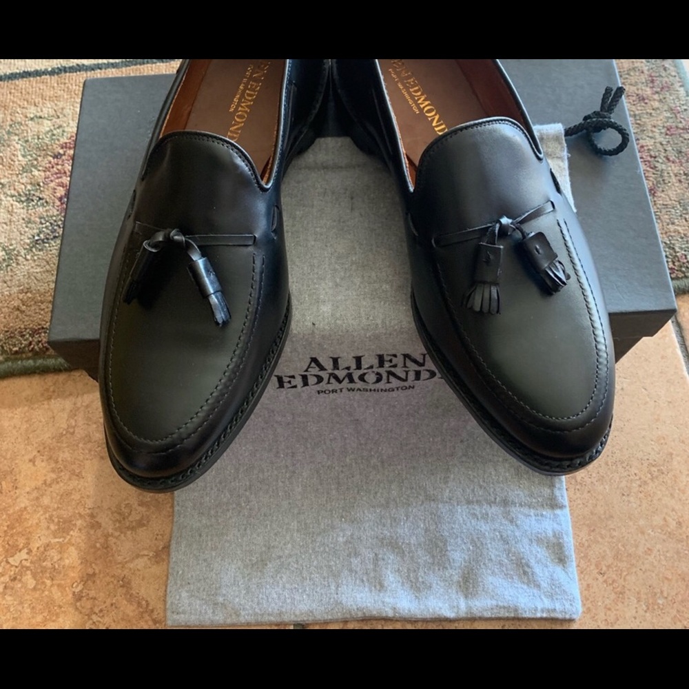 NWT Allen Edmonds Grayson Premium Calf Leather Loafers